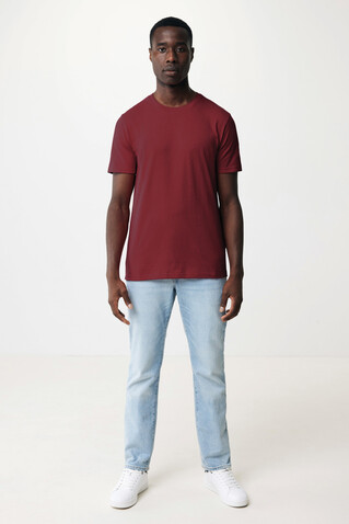 IQONIQ Bryce T-Shirt aus recycelter Baumwolle burgunderrot bedrucken, Art.-Nr. T9100.007.S