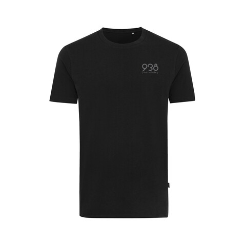 IQONIQ Bryce T-Shirt aus recycelter Baumwolle schwarz bedrucken, Art.-Nr. T9100.001.4XL