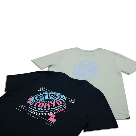 IQONIQ Bryce T-Shirt aus recycelter Baumwolle schwarz bedrucken, Art.-Nr. T9100.001.4XL