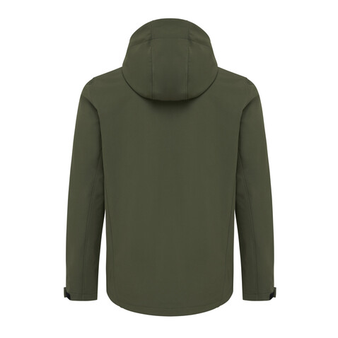 IQONIQ Makalu Herren Softshelljacke aus recyceltem Polyester khaki bedrucken, Art.-Nr. T1700.020.XXXL