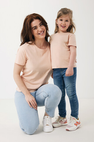 IQONIQ Yala Damen T-Shirt aus recycelter Baumwolle peach nectar bedrucken, Art.-Nr. T4100.038.L