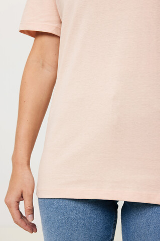 IQONIQ Yala Damen T-Shirt aus recycelter Baumwolle peach nectar bedrucken, Art.-Nr. T4100.038.L