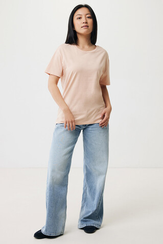 IQONIQ Yala Damen T-Shirt aus recycelter Baumwolle peach nectar bedrucken, Art.-Nr. T4100.038.L
