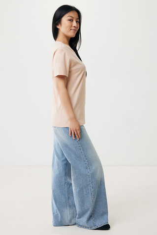 IQONIQ Yala Damen T-Shirt aus recycelter Baumwolle peach nectar bedrucken, Art.-Nr. T4100.038.L