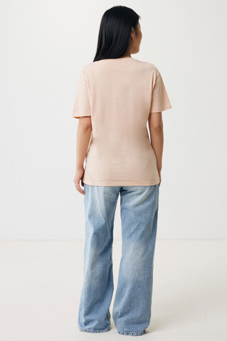 IQONIQ Yala Damen T-Shirt aus recycelter Baumwolle peach nectar bedrucken, Art.-Nr. T4100.038.L