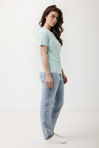 IQONIQ Yala Damen T-Shirt aus recycelter Baumwolle crushed mint bedrucken, Art.-Nr. T4100.037.XS