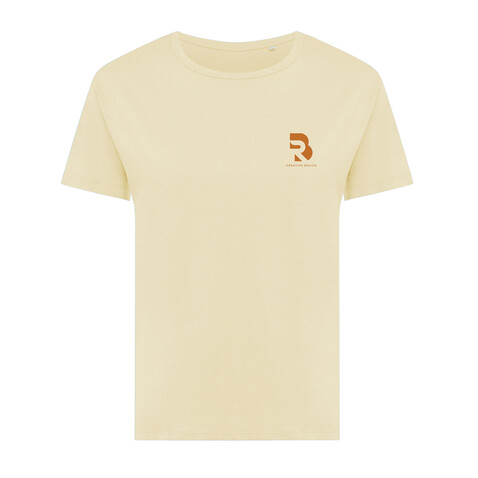 IQONIQ Yala Damen T-Shirt aus recycelter Baumwolle cream yellow bedrucken, Art.-Nr. T4100.036.S IQONIQ Yala Damen T-Shirt aus recycelter Baumwolle cream yellow bedrucken, Art.-Nr. T4100.036.S