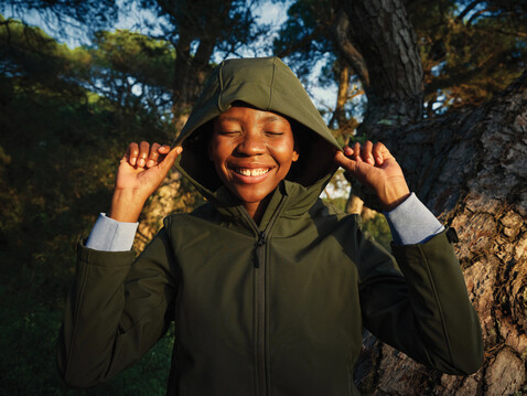 IQONIQ Makalu Damen Softshelljacke aus recyceltem Polyester khaki bedrucken, Art.-Nr. T4700.020.L