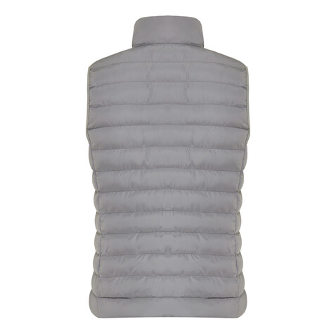 IQONIQ Meru Damen Bodywarmer aus recyceltem Polyester Silbergrau bedrucken, Art.-Nr. T4702.035.XXS