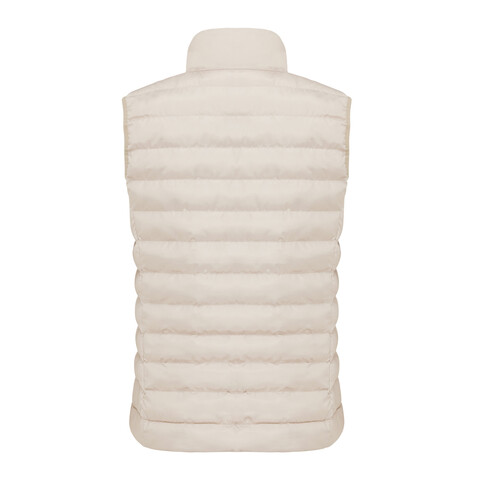 IQONIQ Meru Damen Bodywarmer aus recyceltem Polyester beige bedrucken, Art.-Nr. T4702.030.XXXL