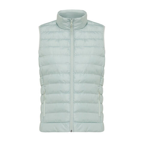 IQONIQ Meru Damen Bodywarmer aus recyceltem Polyester Iceberg green bedrucken, Art.-Nr. T4702.023.XXS IQONIQ Meru Damen Bodywarmer aus recyceltem Polyester Iceberg green bedrucken, Art.-Nr. T4702.023.XXS