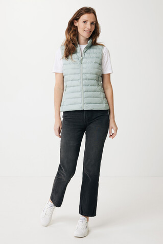 IQONIQ Meru Damen Bodywarmer aus recyceltem Polyester Iceberg green bedrucken, Art.-Nr. T4702.023.XXS IQONIQ Meru Damen Bodywarmer aus recyceltem Polyester Iceberg green bedrucken, Art.-Nr. T4702.023.XXS