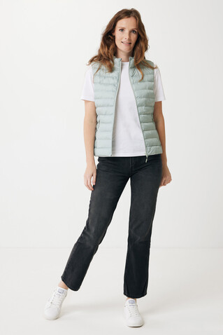 IQONIQ Meru Damen Bodywarmer aus recyceltem Polyester Iceberg green bedrucken, Art.-Nr. T4702.023.XXS IQONIQ Meru Damen Bodywarmer aus recyceltem Polyester Iceberg green bedrucken, Art.-Nr. T4702.023.XXS