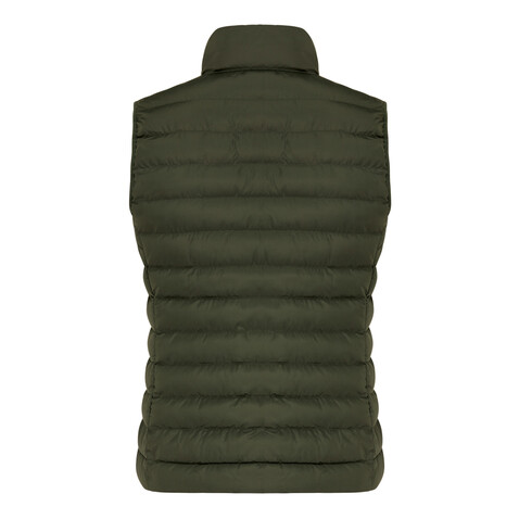 IQONIQ Meru Damen Bodywarmer aus recyceltem Polyester khaki bedrucken, Art.-Nr. T4702.020.M