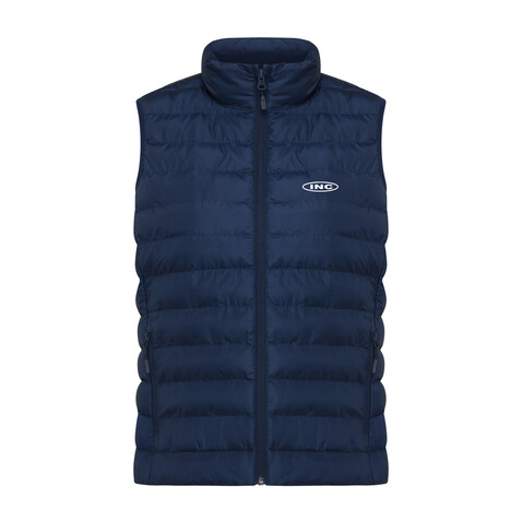 IQONIQ Meru Damen Bodywarmer aus recyceltem Polyester navy blau bedrucken, Art.-Nr. T4702.002.XL
