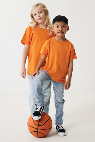 IQONIQ Koli Kids T-Shirt aus recycelter Baumwolle orange bedrucken, Art.-Nr. T6100.044.1314