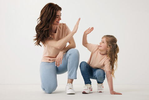 IQONIQ Koli Kids T-Shirt aus recycelter Baumwolle peach nectar bedrucken, Art.-Nr. T6100.038.34 IQONIQ Koli Kids T-Shirt aus recycelter Baumwolle peach nectar bedrucken, Art.-Nr. T6100.038.34