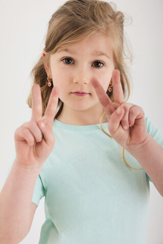 IQONIQ Koli Kids T-Shirt aus recycelter Baumwolle crushed mint bedrucken, Art.-Nr. T6100.037.910 IQONIQ Koli Kids T-Shirt aus recycelter Baumwolle crushed mint bedrucken, Art.-Nr. T6100.037.910