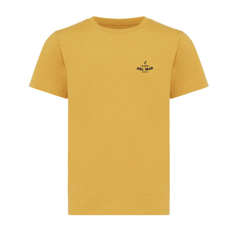 IQONIQ Koli Kids T-Shirt aus recycelter Baumwolle ochre yellow bedrucken, Art.-Nr. T6100.021.78 IQONIQ Koli Kids T-Shirt aus recycelter Baumwolle ochre yellow bedrucken, Art.-Nr. T6100.021.78