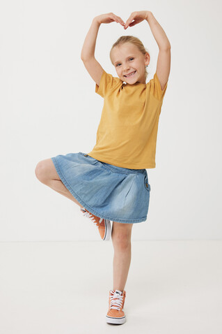 IQONIQ Koli Kids T-Shirt aus recycelter Baumwolle ochre yellow bedrucken, Art.-Nr. T6100.021.78 IQONIQ Koli Kids T-Shirt aus recycelter Baumwolle ochre yellow bedrucken, Art.-Nr. T6100.021.78