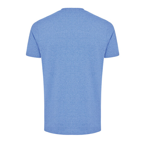 IQONIQ Manuel ungefärbtes T-Shirt aus recycelter Baumwolle heather blue bedrucken, Art.-Nr. T9101.024.XXL