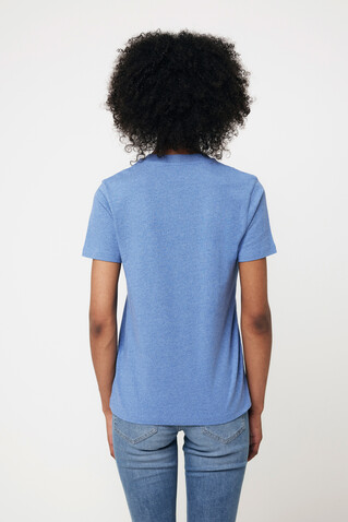 IQONIQ Manuel ungefärbtes T-Shirt aus recycelter Baumwolle heather blue bedrucken, Art.-Nr. T9101.024.XXL