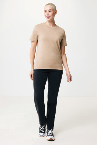 IQONIQ Manuel ungefärbtes T-Shirt aus recycelter Baumwolle heather brown bedrucken, Art.-Nr. T9101.017.L