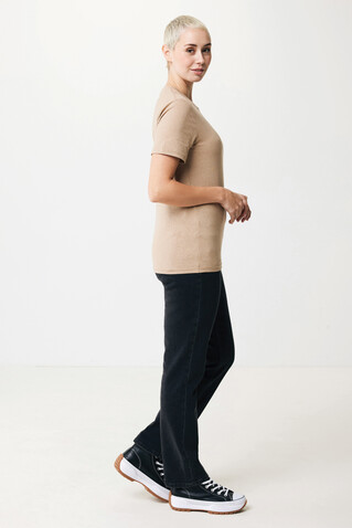 IQONIQ Manuel ungefärbtes T-Shirt aus recycelter Baumwolle heather brown bedrucken, Art.-Nr. T9101.017.L