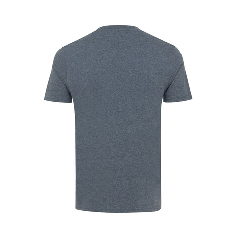 IQONIQ Manuel ungefärbtes T-Shirt aus recycelter Baumwolle heather navy bedrucken, Art.-Nr. T9101.016.L