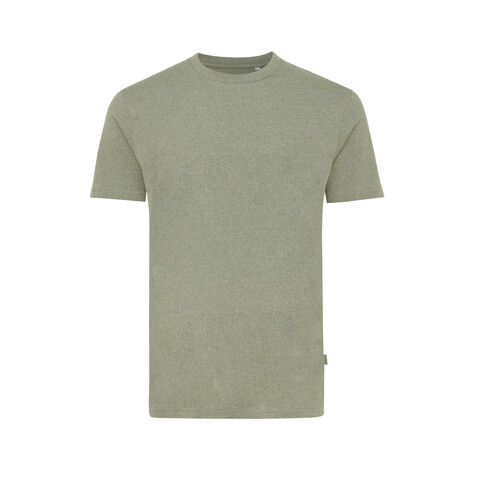 IQONIQ Manuel ungefärbtes T-Shirt aus recycelter Baumwolle heather green bedrucken, Art.-Nr. T9101.015.S