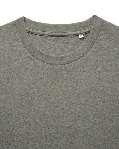 IQONIQ Manuel ungefärbtes T-Shirt aus recycelter Baumwolle heather green bedrucken, Art.-Nr. T9101.015.S