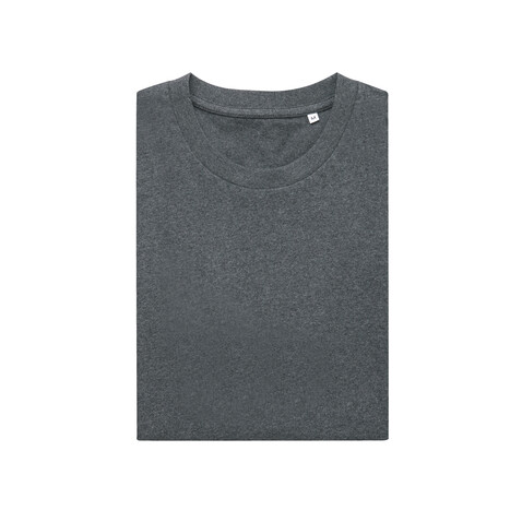 IQONIQ Manuel ungefärbtes T-Shirt aus recycelter Baumwolle heather anthracite bedrucken, Art.-Nr. T9101.014.L