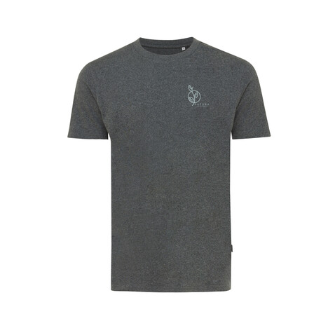 IQONIQ Manuel ungefärbtes T-Shirt aus recycelter Baumwolle heather anthracite bedrucken, Art.-Nr. T9101.014.L