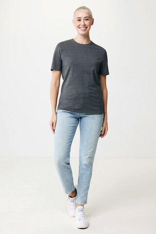 IQONIQ Manuel ungefärbtes T-Shirt aus recycelter Baumwolle heather anthracite bedrucken, Art.-Nr. T9101.014.L