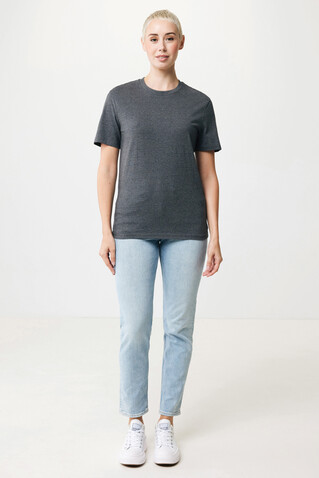 IQONIQ Manuel ungefärbtes T-Shirt aus recycelter Baumwolle heather anthracite bedrucken, Art.-Nr. T9101.014.L