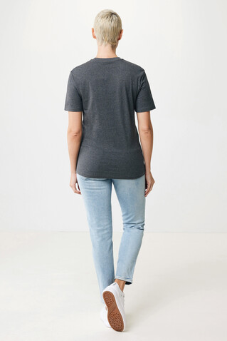 IQONIQ Manuel ungefärbtes T-Shirt aus recycelter Baumwolle heather anthracite bedrucken, Art.-Nr. T9101.014.L