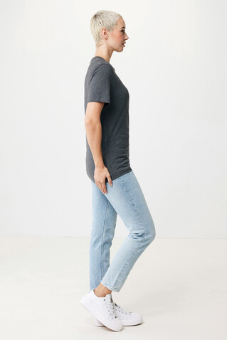 IQONIQ Manuel ungefärbtes T-Shirt aus recycelter Baumwolle heather anthracite bedrucken, Art.-Nr. T9101.014.L