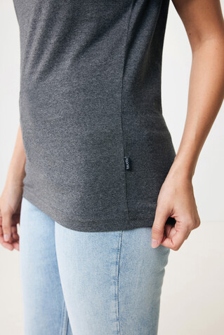 IQONIQ Manuel ungefärbtes T-Shirt aus recycelter Baumwolle heather anthracite bedrucken, Art.-Nr. T9101.014.L