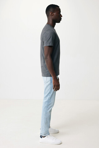 IQONIQ Manuel ungefärbtes T-Shirt aus recycelter Baumwolle heather anthracite bedrucken, Art.-Nr. T9101.014.L