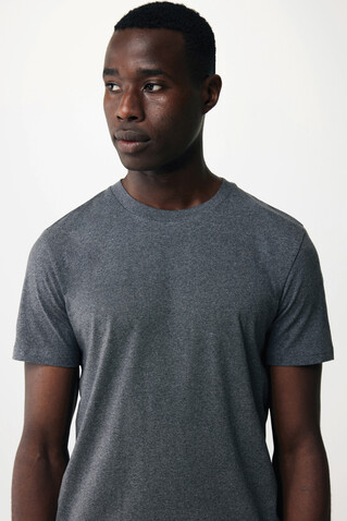 IQONIQ Manuel ungefärbtes T-Shirt aus recycelter Baumwolle heather anthracite bedrucken, Art.-Nr. T9101.014.L