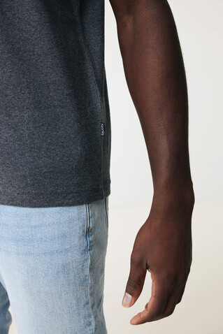 IQONIQ Manuel ungefärbtes T-Shirt aus recycelter Baumwolle heather anthracite bedrucken, Art.-Nr. T9101.014.L
