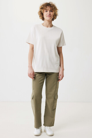 IQONIQ Kakadu relaxed T-Shirt aus recycelter Baumwolle ivory white bedrucken, Art.-Nr. T9103.040.M