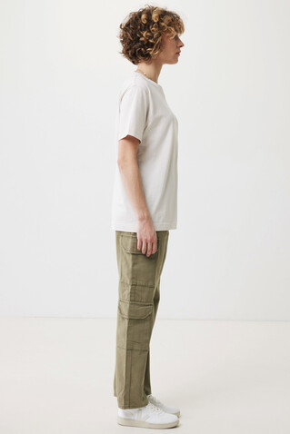 IQONIQ Kakadu relaxed T-Shirt aus recycelter Baumwolle ivory white bedrucken, Art.-Nr. T9103.040.M
