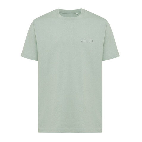 IQONIQ Kakadu relaxed T-Shirt aus recycelter Baumwolle Iceberg green bedrucken, Art.-Nr. T9103.023.XXXL