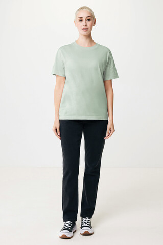 IQONIQ Kakadu relaxed T-Shirt aus recycelter Baumwolle Iceberg green bedrucken, Art.-Nr. T9103.023.XXXL