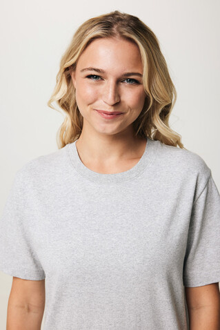 IQONIQ Kakadu relaxed T-Shirt aus recycelter Baumwolle heather grey bedrucken, Art.-Nr. T9103.013.XXL IQONIQ Kakadu relaxed T-Shirt aus recycelter Baumwolle heather grey bedrucken, Art.-Nr. T9103.013.XXL