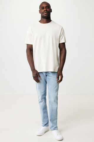 IQONIQ Kakadu relaxed T-Shirt aus recycelter Baumwolle recycled white bedrucken, Art.-Nr. T9103.004.M