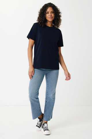 IQONIQ Kakadu relaxed T-Shirt aus recycelter Baumwolle navy blau bedrucken, Art.-Nr. T9103.002.XXXL