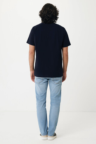 IQONIQ Kakadu relaxed T-Shirt aus recycelter Baumwolle navy blau bedrucken, Art.-Nr. T9103.002.XXXL