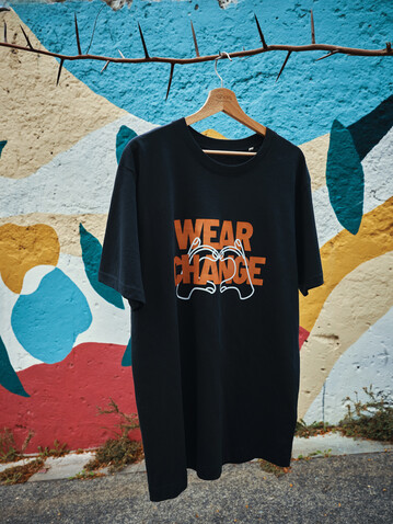 IQONIQ Kakadu relaxed T-Shirt aus recycelter Baumwolle navy blau bedrucken, Art.-Nr. T9103.002.XXXL